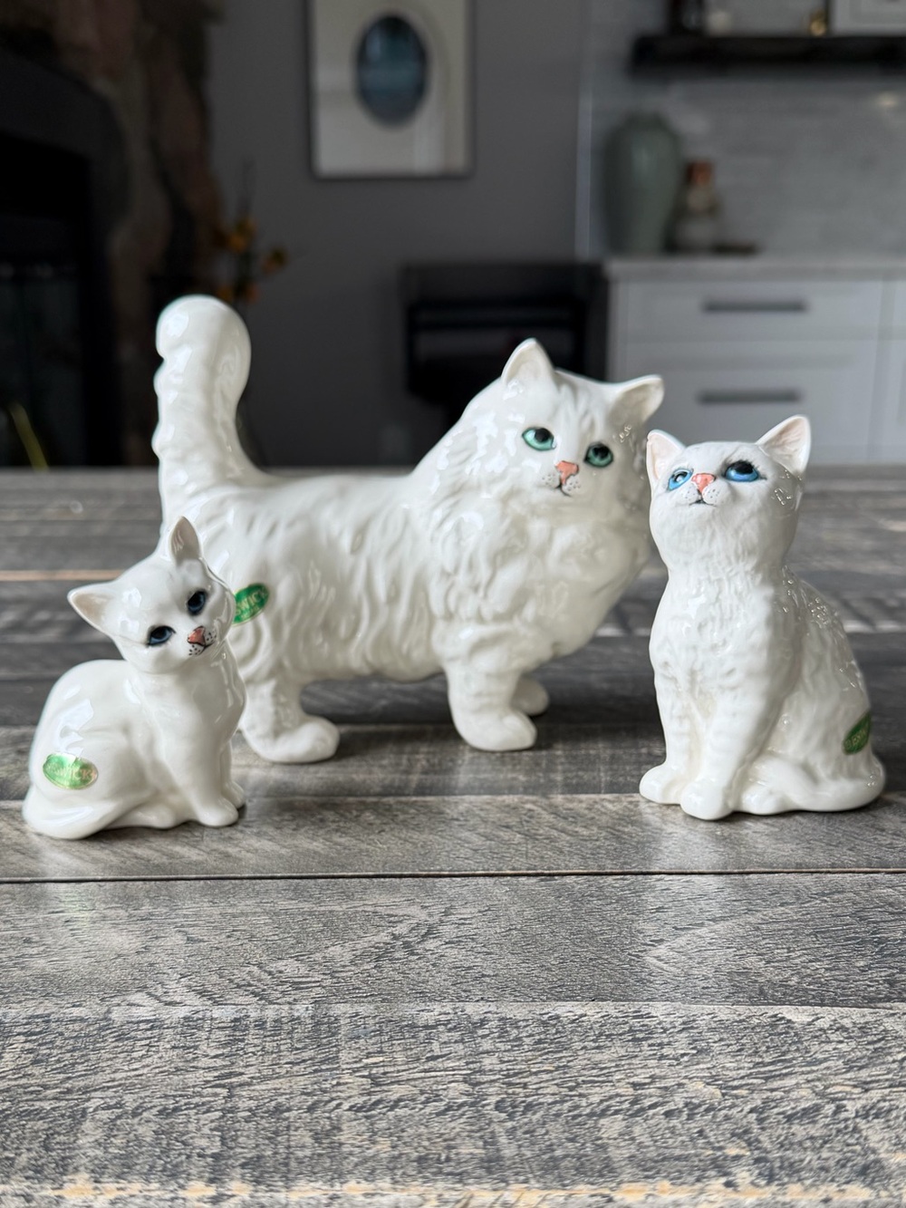 Vintage Beswick White Persian Cats